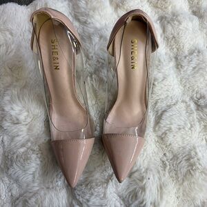 SHEIN Women's Nude Pointed Toe Heels